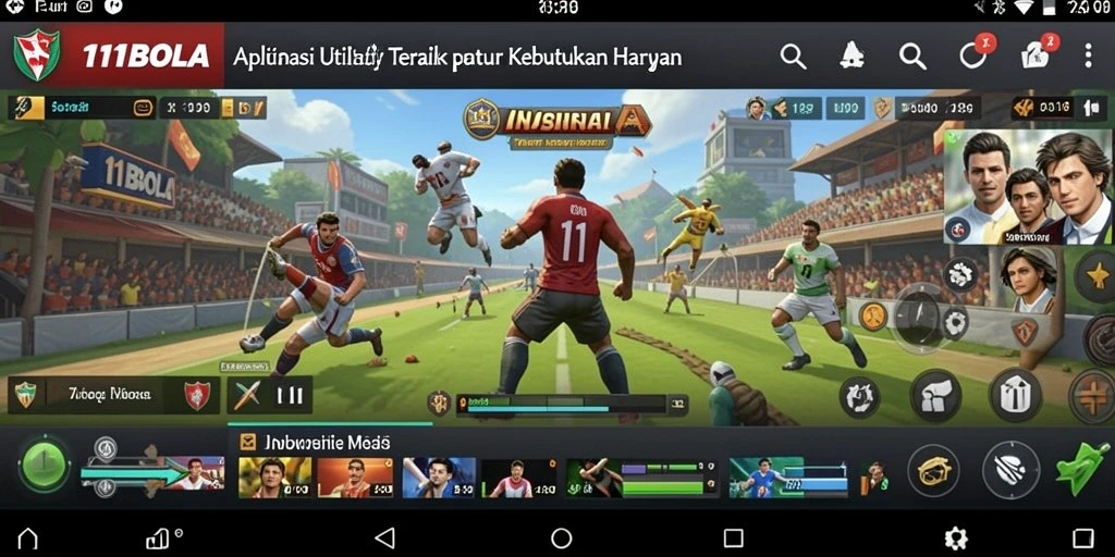 Tampilan utama aplikasi 11BOLA yang sederhana dan fungsional.