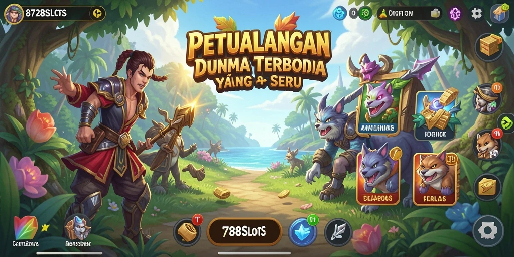 Tampilan gameplay menarik dari 8728SLOTS di dunia terbuka.
