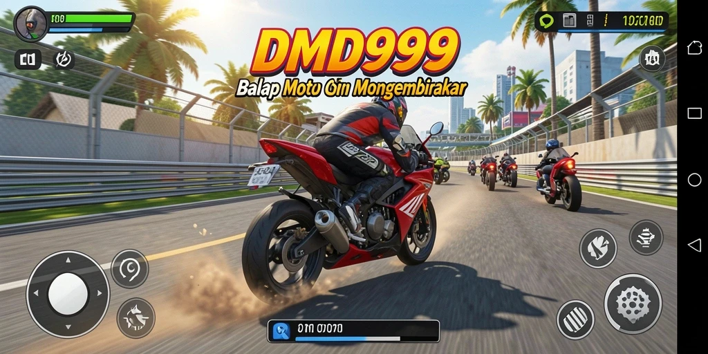 Tampilan gameplay DMD999 yang mendebarkan dan penuh aksi.