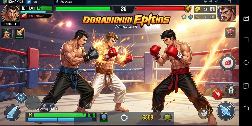 Screenshot menunjukkan aksi pertarungan seru di <strong>IDRHOKI138</strong>.