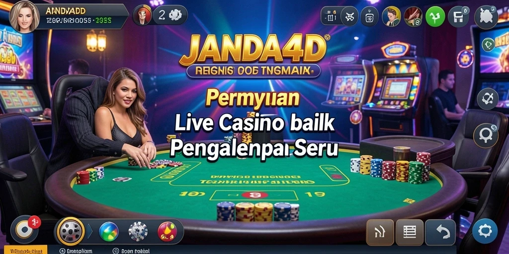 Tampilan gameplay Live Casino di JANDA4D yang seru dan interaktif.