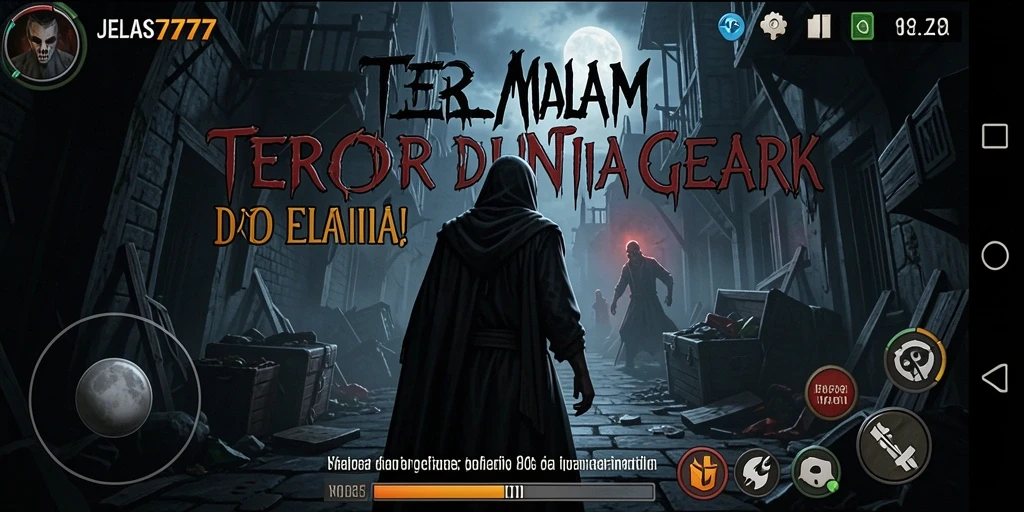 Screenshot menampilkan pemain dalam momen mencekam di JELAS777.