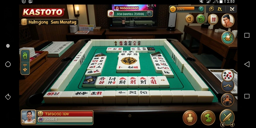 Tampilan gameplay Mahjong KASTOTO yang menarik dan interaktif.