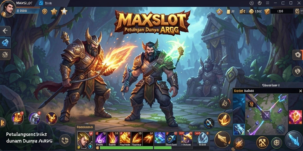 Screenshot dari gameplay seru MAXSLOT di dunia ARPG.