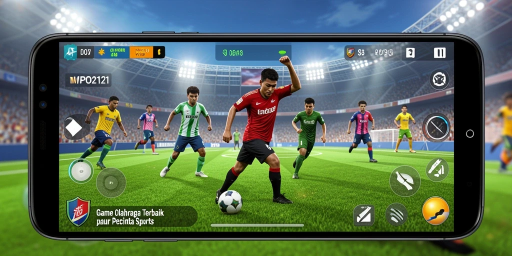 Tampilan aksi seru di game olahraga MPO2121