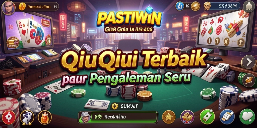 Tampilan gameplay seru PASTIWIN dalam aksi QiuQiu.
