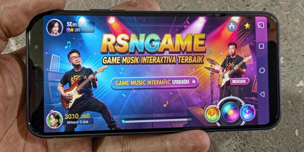 Tampilan gameplay RSNGAME yang menarik dan interaktif penuh musik.