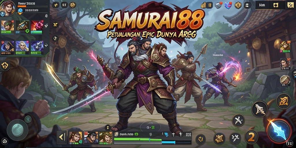 Tampilan gameplay mendebarkan dalam <strong>SAMURAI88</strong>, penuh aksi dan strategi.
