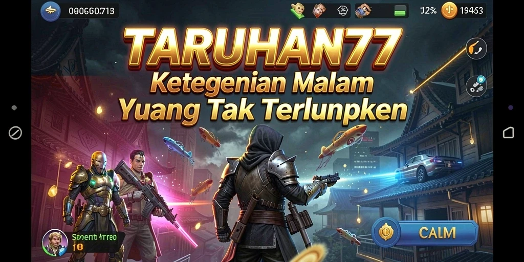 Tampilan gameplay misterius TARUHAN77 yang menegangkan.