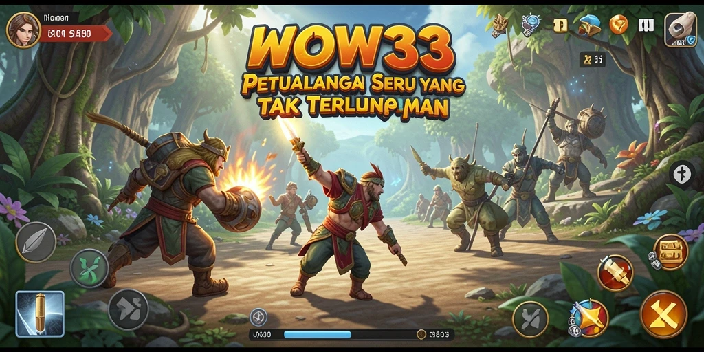 Gameplay WOW33 menampilkan petualangan yang mendebarkan dan penuh eksplorasi.