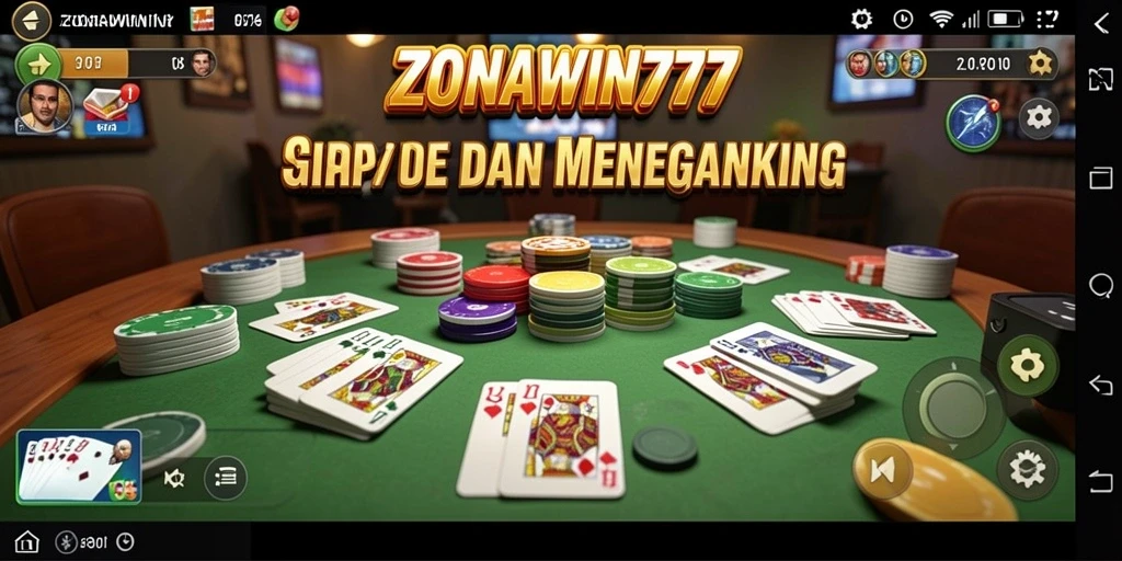 Screenshot gameplay ZONAWIN777 menampilkan momen seru dalam permainan Gaple.